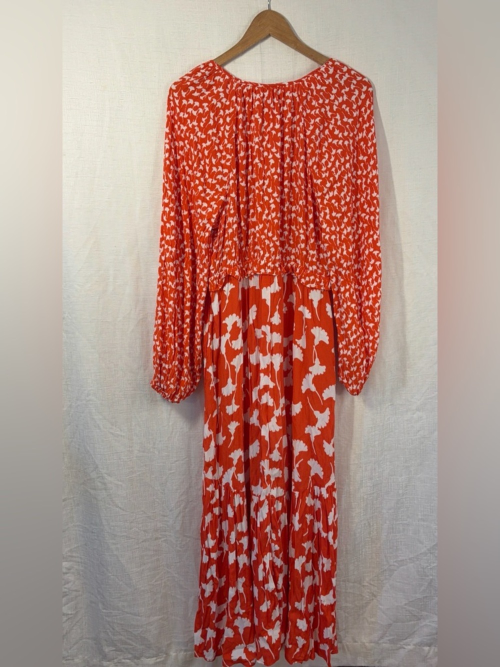 Diane von Furstenberg for Target Boho Midi Dress – Size Large – Orange Print - Picture 7 of 9